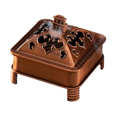 Imagem de Kuntesetty Suporte para Queimador, Suporte Antigo com Design Oco, Queimador de Incensário para Armário, Quarto, Sala de Estar, Sala de Chá, Escritório, Style B, Tamanho real