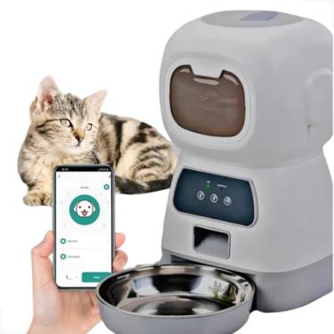 Imagem de Alimentador Comedouro Automático Pet Cães Gatos Wi-fi Smart