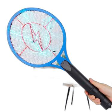 Imagem de Raquete Mata Pernilongo Mosquito Dengue Potente Bivolt