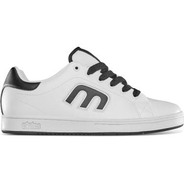 Imagem de Etnies Callicut Tênis de skate masculino, Branco/Preto/Branco, 43