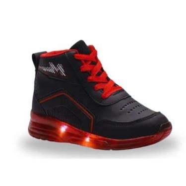 Imagem de Tênis infantil Minipé Com Velcro Rodinha Removível e Led-Unissex