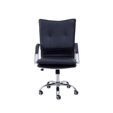 Imagem de Cadeira De Escritório com Base Cromada Prizi Garden - Preta