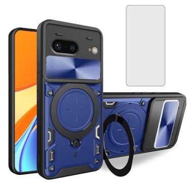 Imagem de Asuwish Capa de celular para Google Pixel 7 5G Slide Camera Magnetic Cover com protetor de tela de vidro temperado e suporte de anel acessórios para celular híbrido fino Pixel7 Pixle Seven 6.3