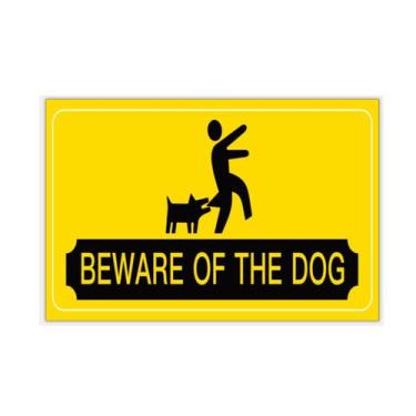 Imagem de Adesivo de aviso Beware of the Dog Dog Safe, 10 unidades - yiweisai