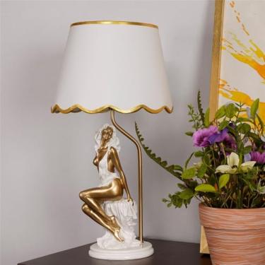 Imagem de Luminária de mesa LED de luxo contemporânea, inspirada na criatividade americana, ideal para sala de estar, quarto, escritório, casa de campo ou hotel (Estilo 292)