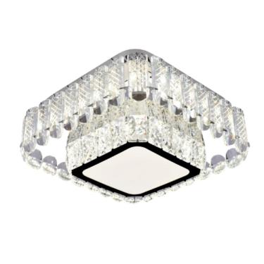 Imagem de Plafon Cristais Transparente 30cm Led 30W 3 em 1 Bivolt 16093-PL