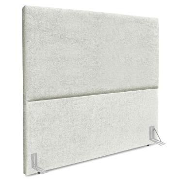 Imagem de Cabeceira Queen 160 Cm Com Frame Luna Boucle Artte Cinza Claro