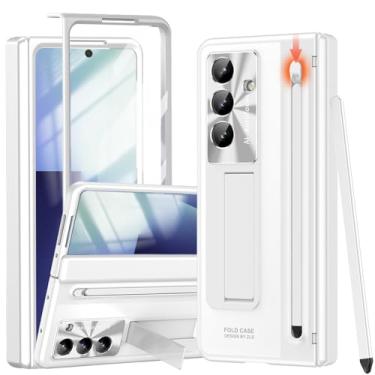 Imagem de YQODSZ Capa para Samsung Galaxy Z Fold 7 com suporte para caneta S e caneta Stylus, Z Fold7 capa de telefone de cobertura total com suporte protetor de tela HD antirarranhões capa protetora para Z