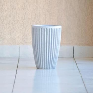 Imagem de Vaso de Planta Decarativo Coluna Romana 34x24 Luxo Externo e Interno em Polietileno (Cinza)