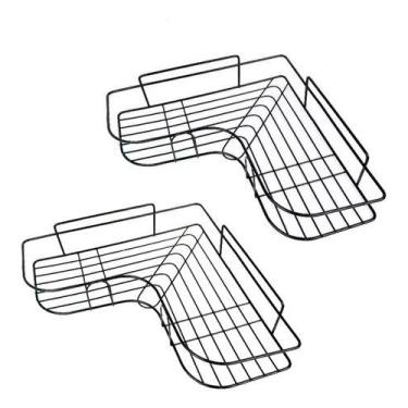 Imagem de Suporte Canto Parede Aramado P/ Banheiro Cozinha Tam Pequeno - Otemu
