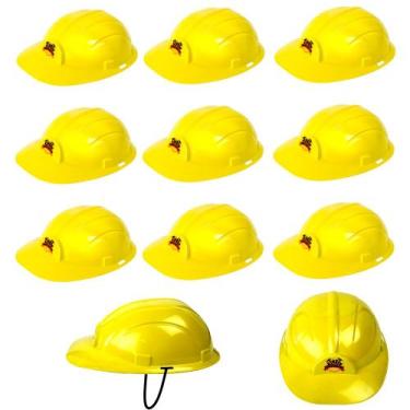Imagem de Kit 30 Capacete Construtor Infantil Adulto para Festa Fantasia - Toy M