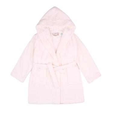 Imagem de BAGNO MILANO Toalha de praia com capuz de algodão turco orgânico infantil, certificado GOTS, para meninos e meninas (creme, 9-11 anos)