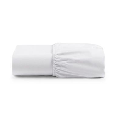 Imagem de Lençol Solteiro Micropercal 300 Fios Peletizado Com Elástico - Branco