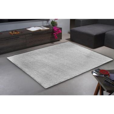 Imagem de Tapete Sala Quarto 2,00x2,50m Pelagem Super Macia Cinza Cinza