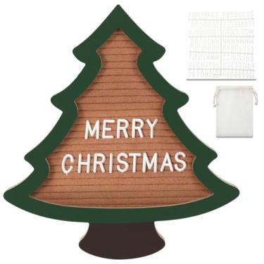 Imagem de Humyoun Quadro de cartas de feltro mutável com letras, desenhos de árvore de Natal, adereços de fotos, suprimentos de Natal, sinal de caneca de Natal, anúncio de bebê, quadro de mensagens, decoração