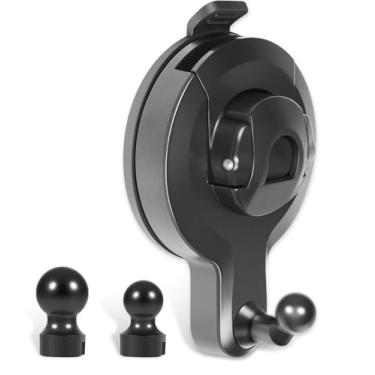 Imagem de Suporte universal com ventosa para Garmin Dash Cam 47/57/67W, Mini Series, Tandem, X-Series & Speak – Suporte de para-brisa portátil a vácuo com vários braços de montagem