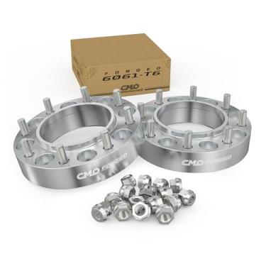 Imagem de Customadeonly Espaçadores de roda Hubcentric 8x170 compatíveis com Ford F-250 Super Duty 1999-2002, F-350 Super Duty 1999-2002, Excursion 2000-2002 (2 peças M14x2.0 Stud) Espaçador de caminhão apenas