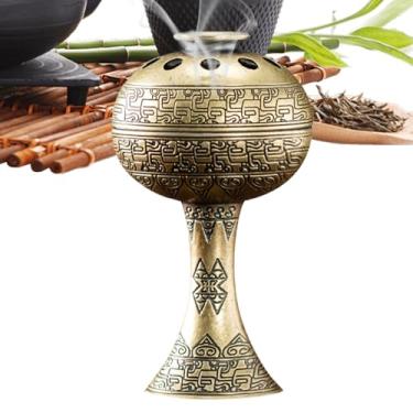 Imagem de Queimador de incenso de carvão | Suporte de incenso de liga de zinco | Decoração de casa para meditação, espaço, sala de ioga, hotel, cerimônia ao ar livre, igreja, templo, restaurante, pátio, família