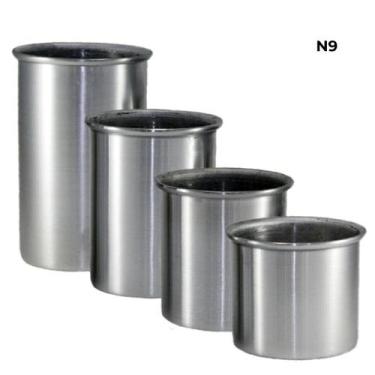 Imagem de Formas de Alumínio Cilíndrico 4 peças para Velas Artesanais KIT:N09 - 