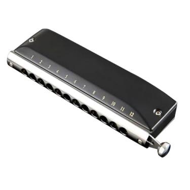 Imagem de Gaita cromática profissional, chave C, 12 furos, 48 tons, instrumentos musicais profissionais