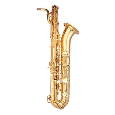 Imagem de E Flat Barítono Saxofone Superfície Profissional Latão Instrumentos Musicais Saxofone Estudante Saxofone