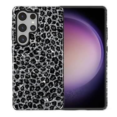 Imagem de TAMEFOX Compatível com Samsung Galaxy S25 Ultra, Capa protetora antiqueda e arranhões - Estética de guepardo leopardo preto