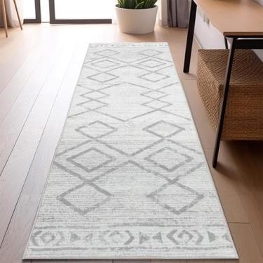 Imagem de Alfombra Corredora Jinchan 61x183 cm Gris Marroquí Antideslizante