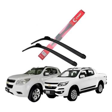 Imagem de Jogo Palheta Limpador De Parabrisa S10 Trailblazer 2012 2013 2014 2015 2016 2017 2018 Encaixe específico
