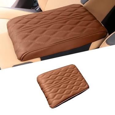 Imagem de Couslcd Capa de console central de carro, almofada de caixa de apoio de braço de veículo à prova d'água, algodão com memória, confortável, acessórios automotivos, protetor de almofada para caixa de