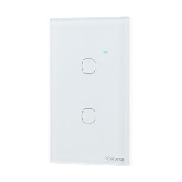 Imagem de Interruptor Wi Fi Touch 2 Branca EWS 1002 Intelbras