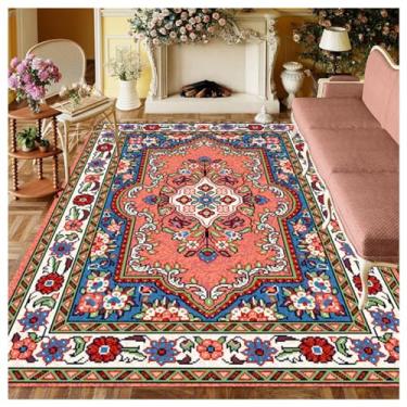Imagem de SPXMQSS Tapetes de área para sala de estar, tapete de quarto grande antiderrapante tapetes ultra macios laváveis para sala de estar, quarto, sala de jantar sob a mesa C 1,5 x 2,4 m