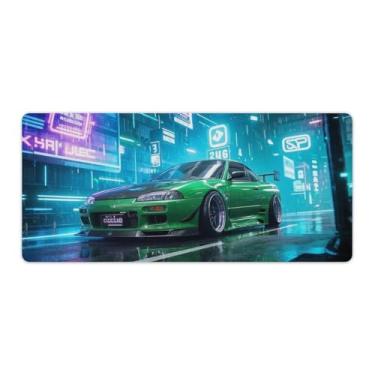 Imagem de HouLaiZhe S15 Cyber Sports Car JDM Future Sci-Fi Gaming Mouse Pads JDM Car Desk Pads Grandes Mousepads para Desktop Keyboard Computer Mat40x90cm