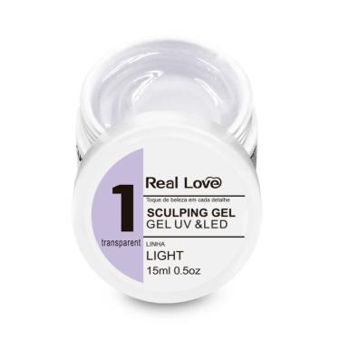 Imagem de Gel Alongamento de Unha Transparente 1 Uv&Led Real Love 15g