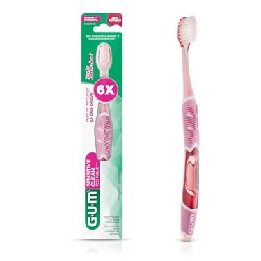 Imagem de Escova Dental Sensitive GUM cerdas suaves e cabeça compacta+ capa, Gum, Sortidas