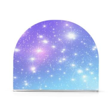 Imagem de xigua Porta-guardanapos de acrílico, porta-guardanapos rosa azul roxo brilhante para mesas cozinha restaurante decoração de casa, suporte decorativo moderno para guardanapos de coquetel de papel de