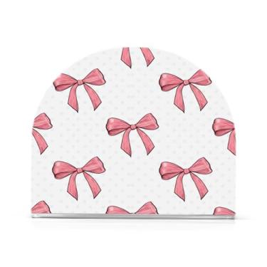 Imagem de Qilmy Bonito suporte de guardanapo de acrílico de gravata borboleta, porta-guardanapos para mesas cozinha restaurante decoração de casa, suporte decorativo moderno para guardanapos de coquetel de