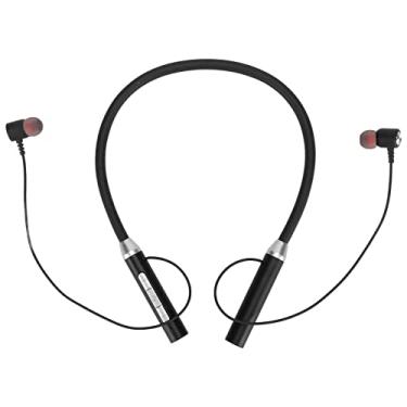 Imagem de Dpofirs Fones de Ouvido Com Fita para o Pescoço, Sem Fio, à Prova D'água, Graves Aprimorados, Magnéticos, para Academia Esportiva, Corrida, Ipx5, 5.2, Preto (Preto)