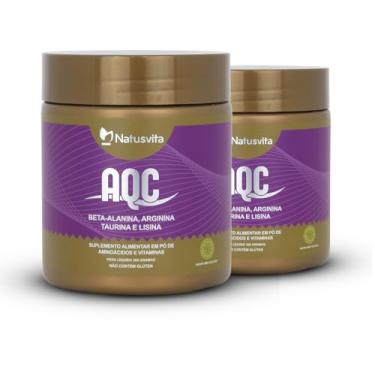 Imagem de Pré Treino AQC Beta Alanina Arginina Taurina Lisina Nicotinamida Metilcobalamina B12 Ativa (2 und. 600g)