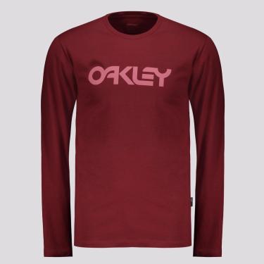 Imagem de Camiseta Oakley Mark II Manga Longa Bordô-Masculino