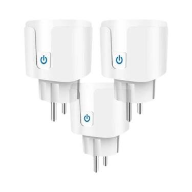 Imagem de Tomada Inteligente WiFi EU 16A 20A Monitor De Energia Temporizador Con