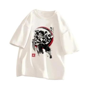 Imagem de Camiseta Unissex Demon Slayer Kimetsu No Yaiba Anime Verão Manga Curta