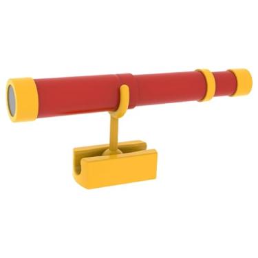 Imagem de JWQFBC Telescópio Pirata Retrátil Infantil, Acessório para Balanços E Brinquedos, para Crianças a Partir de 3 Anos, Vermelho E Amarelo
