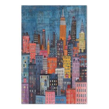 Imagem de Quebra-cabeça paisagem urbana 1000 peças, quebra-cabeças legais, jogos para adultos e família