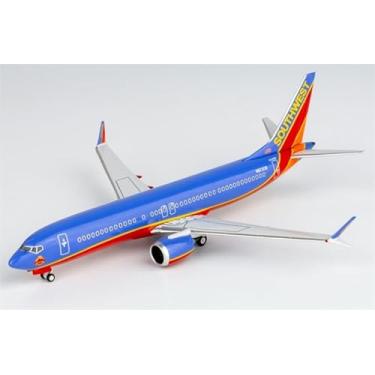 Imagem de ACE HOBBY for NG Lite for Southwest Airlines for Boeing 737 MAX 8 N872CB Canyon Blue Retro 1:400 Airplane Pre-Built Model