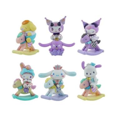 Imagem de Conjunto De Brinquedos Em Caixa Surpresa Da Série Pijamas Kawaii 6 Peç