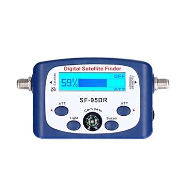 Imagem de Localizador de satélite portátil Medidor de sinal de TV digital com bússola LED Display Buzzer Avisos de áudio para acampamento ao ar livre Instalação de antena de satélite