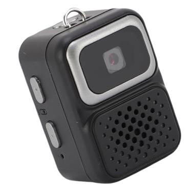 Imagem de Jopwkuin Câmera Minúscula Com Chaveiro Portátil Full HD 1080P FHD Câmera retrô do Tamanho do Polegar para Entusiastas da Fotografia Nano de Vídeo para Viajantes ABS 1,38x0,98x0,79 Polegadas (Preta)