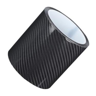 Imagem de Cosiki Película Protetora de Fibra de Carbono, Adesivo para Porta de Carro, Resistente a Arranhões, Adesivo para a Maioria Dos Carros, Caminhões, Suvs, 3cm X, Preto (#4)