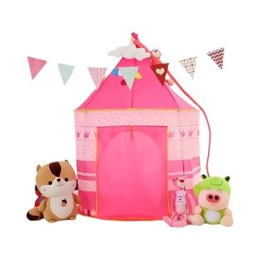 Imagem de Barraca de casa de brincar infantil com design Night Sky, castelo fofo