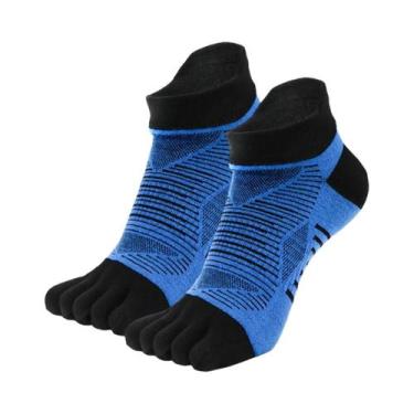 Imagem de Meias Esportivas Masculinas COOLMAX De Cinco Dedos Para Corrida E Cami
